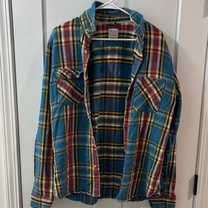 Levi's Multicolor Plaid Casual Button Down Shirt